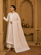 IVORY PAISLEY ELEGANCE SHAWL WOMEN