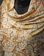 IVORY GULBAHAR EMBROIDERED STOLE MEN