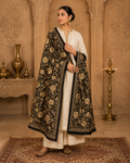 MIDNIGHT GULBAHAR EMBROIDERED STOLE WOMEN