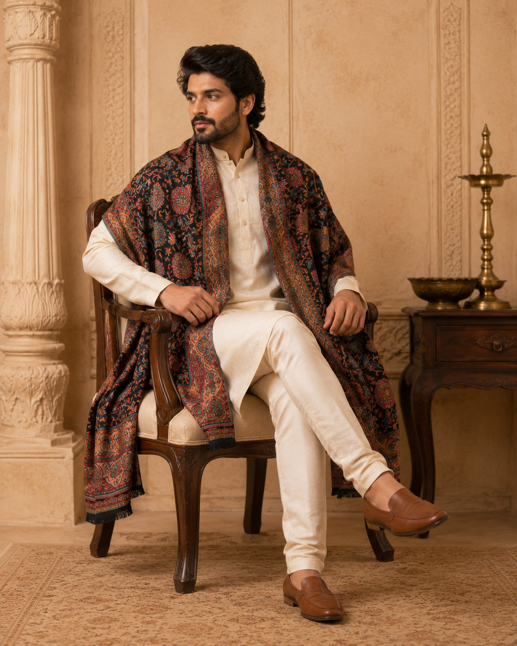 ROYAL KASHMIRI JAMAWAR SHAWL MEN