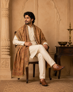 BROWN KASHMIRI KANI SHAWL MEN