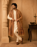 BROWN KASHMIRI KANI SHAWL MEN