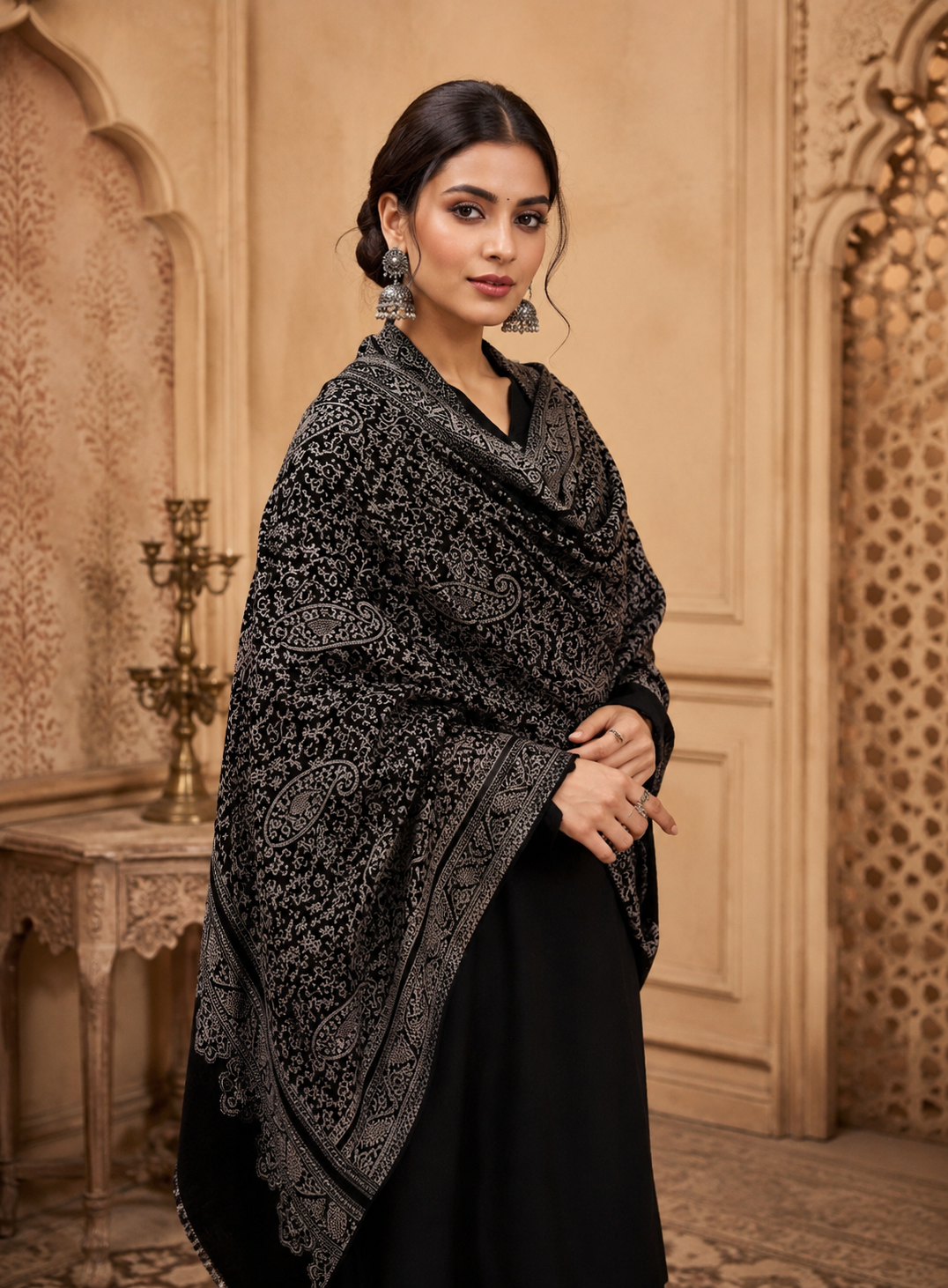traditional paisley pattern, Women shawl