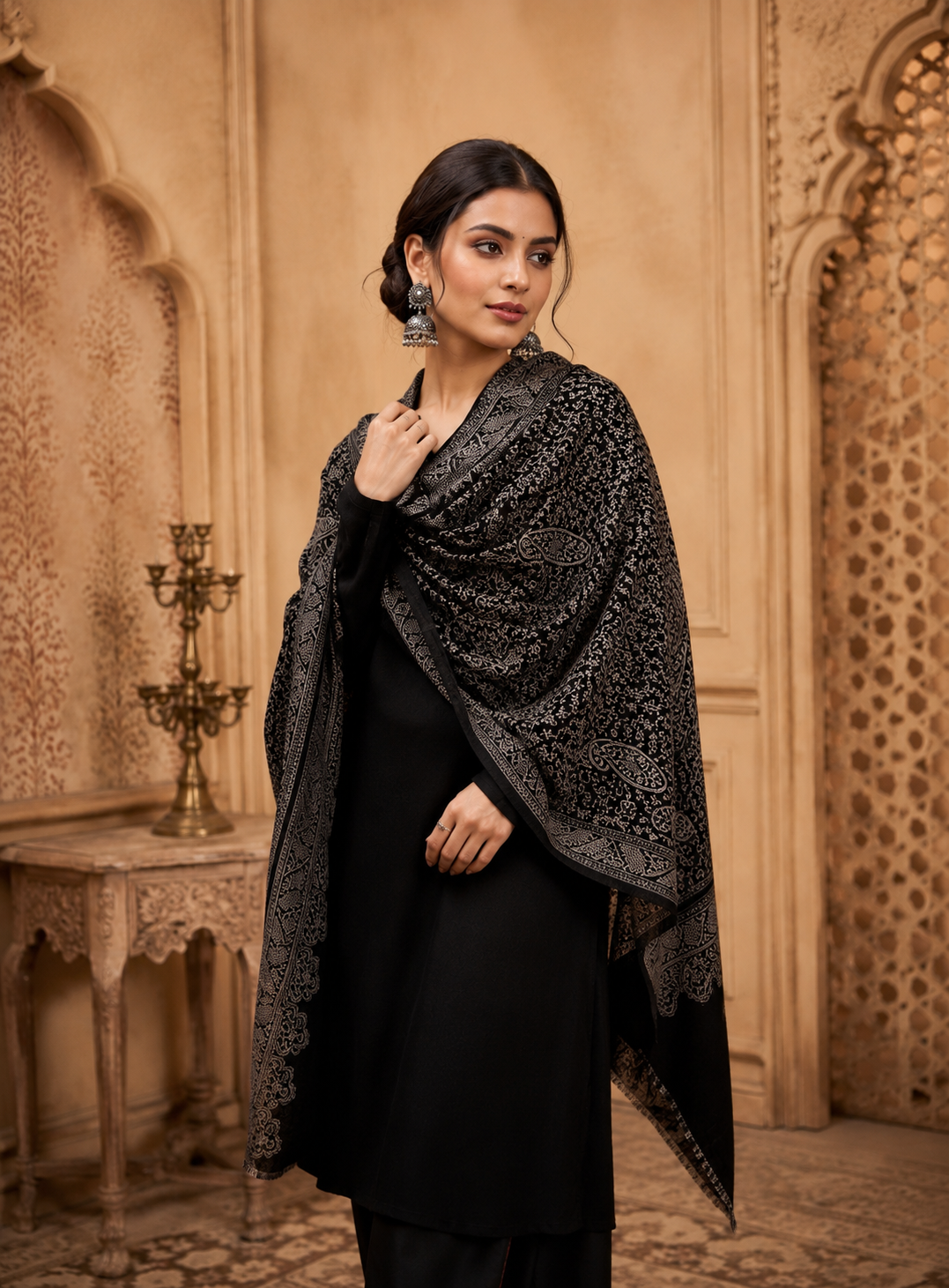 traditional paisley pattern, Women shawl