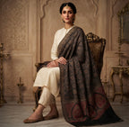 Jaali with Paisley Border design, Women shawl