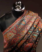 BLACK KASHMIRI KANI SHAWL, WOMEN