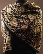 MIDNIGHT GULBAHAR EMBROIDERED STOLE WOMEN