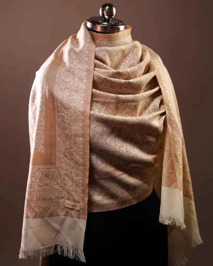 IVORY PAISLEY ELEGANCE SHAWL WOMEN