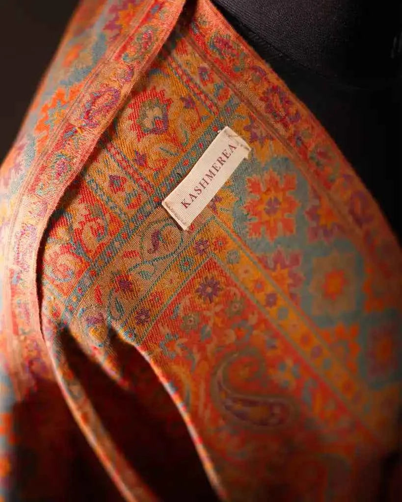 BROWN KASHMIRI KANI SHAWL MEN