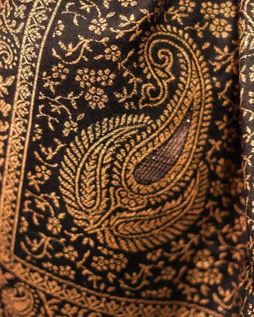 NOIR PAISLEY HERITAGE SHAWL MEN