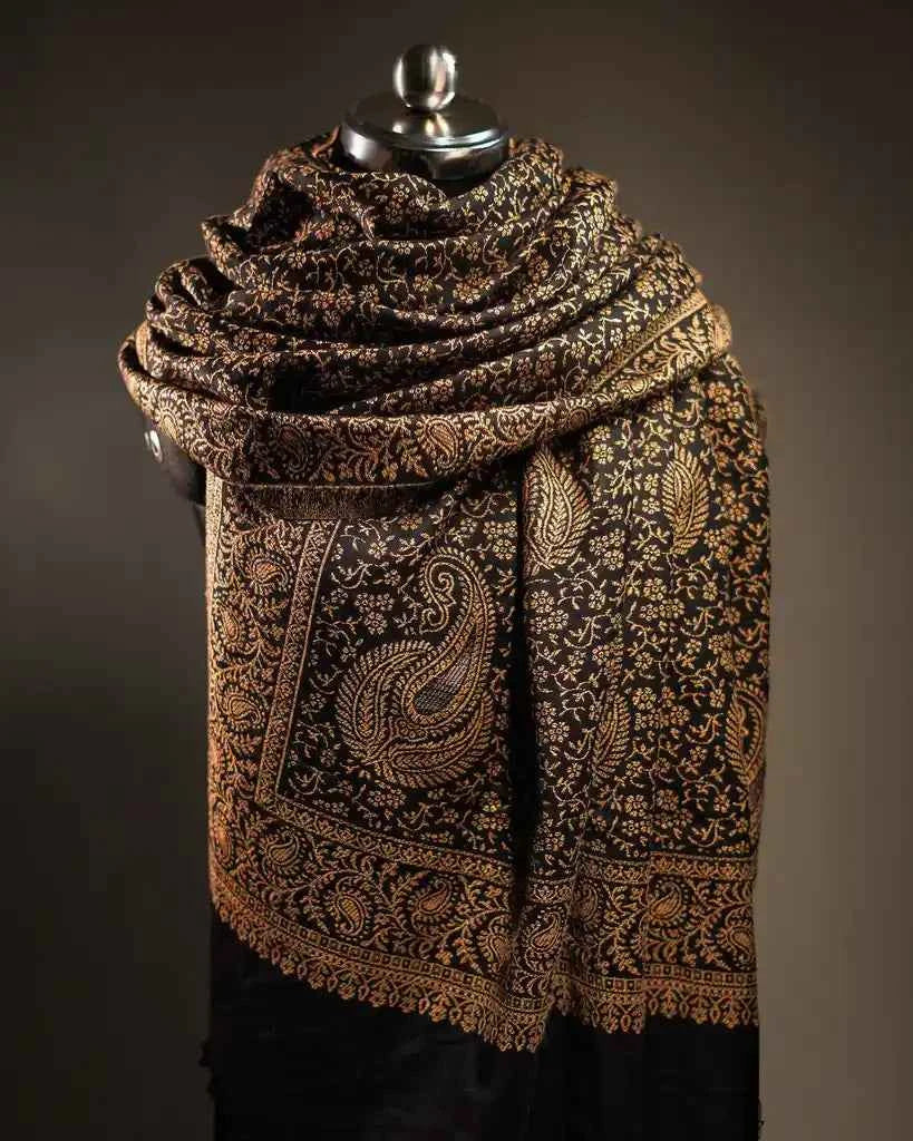 NOIR PAISLEY HERITAGE SHAWL WOMEN